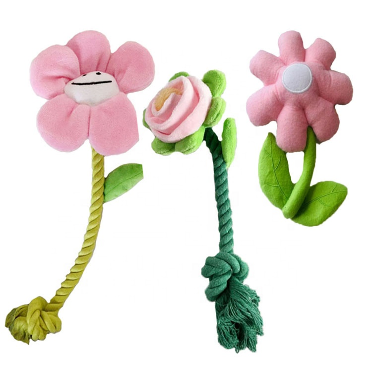U-Pets Factory Fashion Flower Rope Dog Toy Wonderful