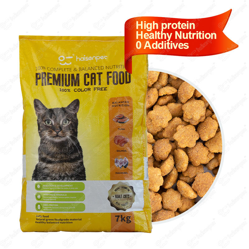 for Haisenpet Free Sample Organic Adult Complete Nutrition Dry Cat Food High Protein Pet Food