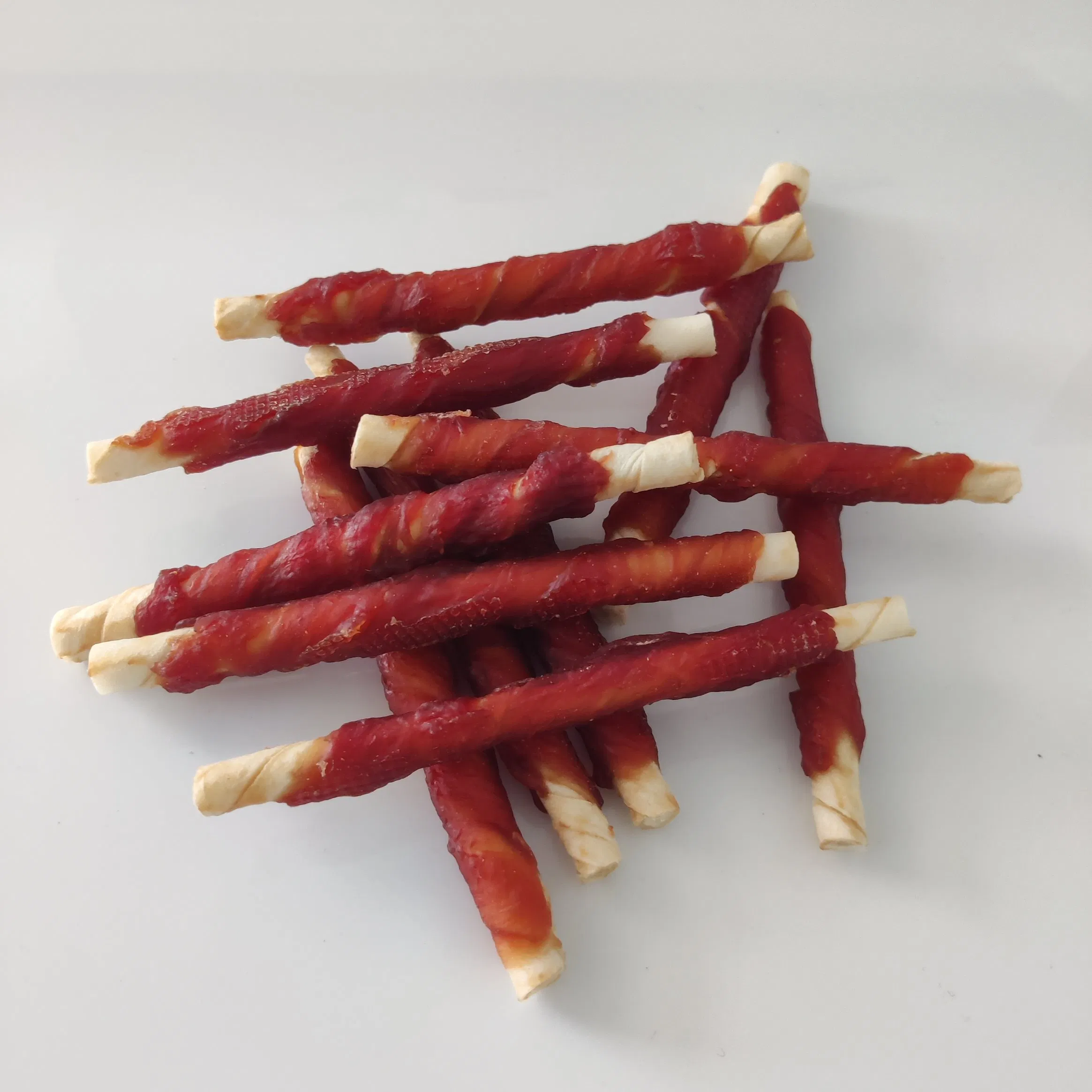 High Protein Dog Cat Pet Food Snacks Duck Wrapped Cowhide Dental Care