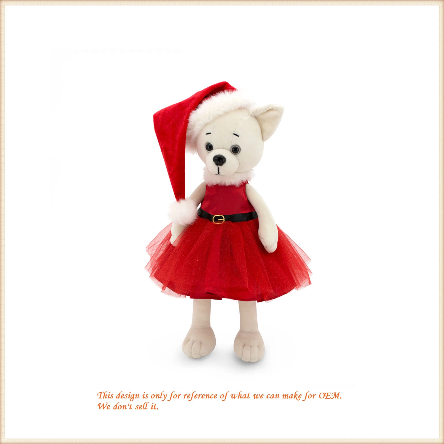 Cute Children Christmas Gifts Plush Toys/ Christmas Puppy Stuffed Toy/ Custom Plush Toy/ Kid Toys