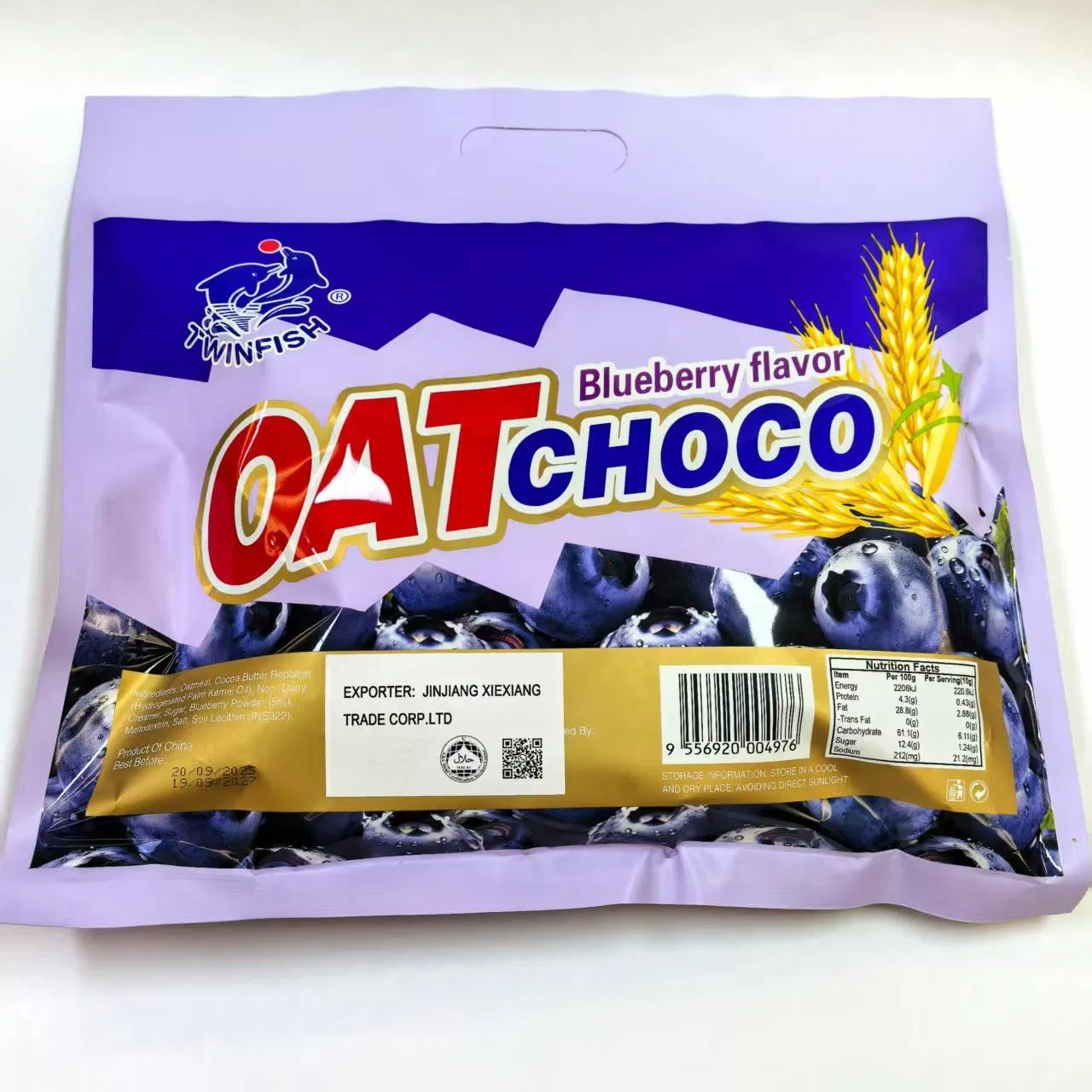 High Fiber Oat Chocolate Treat with Gourmet Dark Chocolate