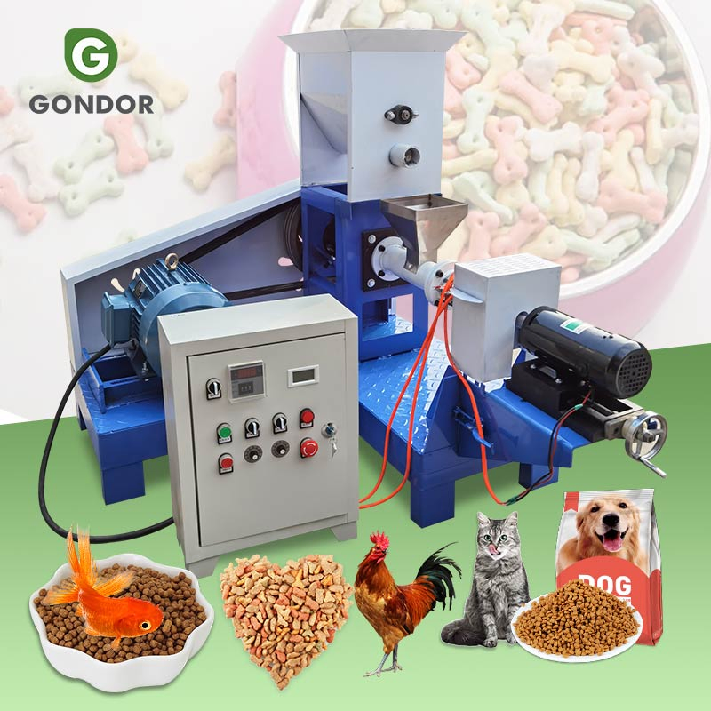Small Chana Float Fish Pallet Cold Press Pellet Feed Manufacturing Pet Pelletizing Dry Kibble Dog Food Machine Price