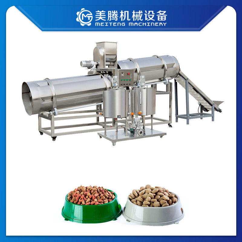 Full Automatic Pet Food Production Line Cat Kibble Dry Dog Food Pellet Processing Extruder Making Machine