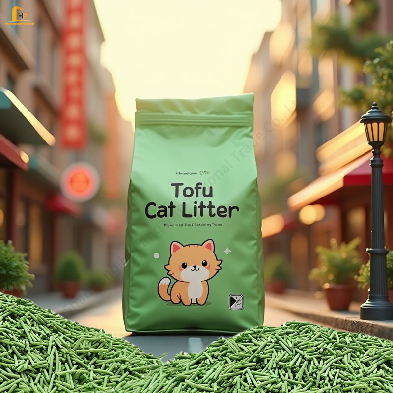 Eco-Friendly Flushable Tofu Cat Litter Scoop 99% Dust-Free and Lightly Scented Biodegradable Litter with Excellent Clumping Ability for Sensitive Paws