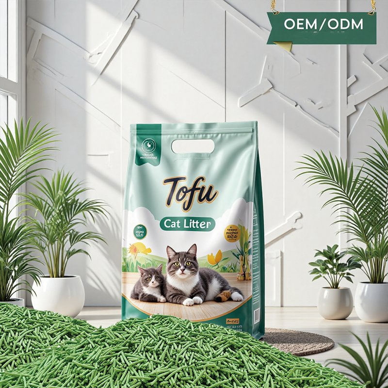Pet Products Low Tracking Eco-Certified Sustainable Nala Arena Para Gatos Fast Clumping Cat Litter Sands OEM Scent Eco Friendly Pet Supply Tofu Cat Litter