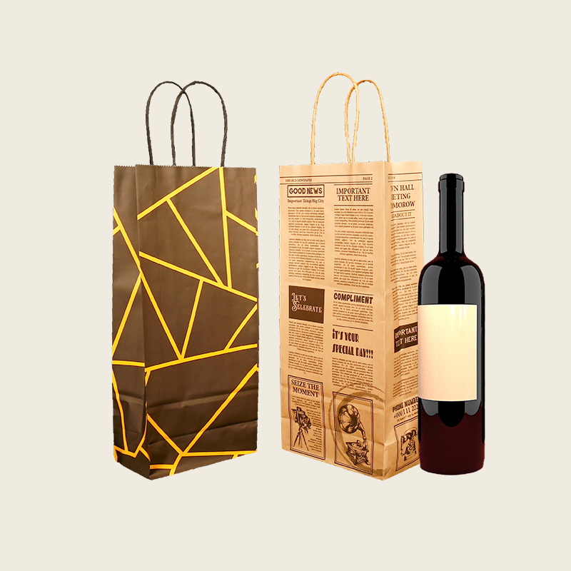 Eco Friendly Paper Bag for Takeout Food with High Quality Kraft Material