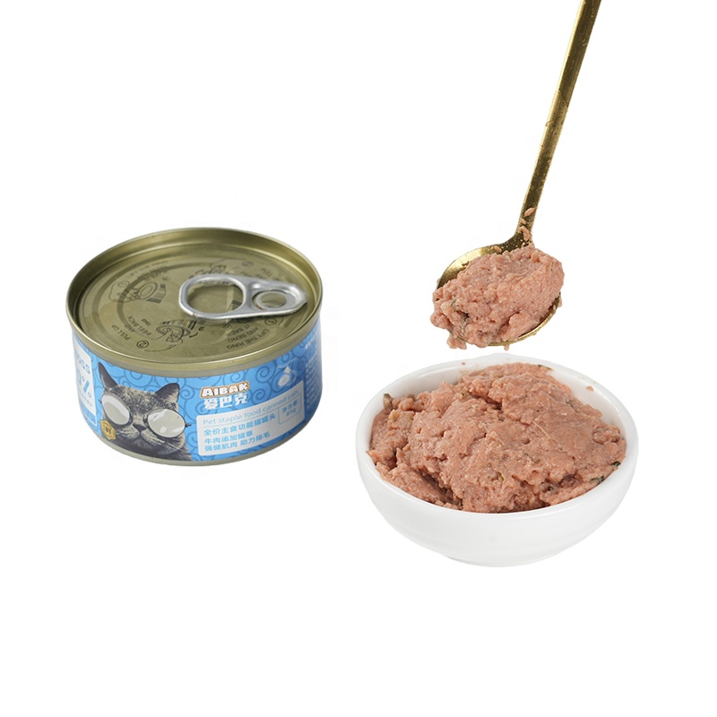 Flavorful Wet Canned Cat Food for High-Protein Pet Diets