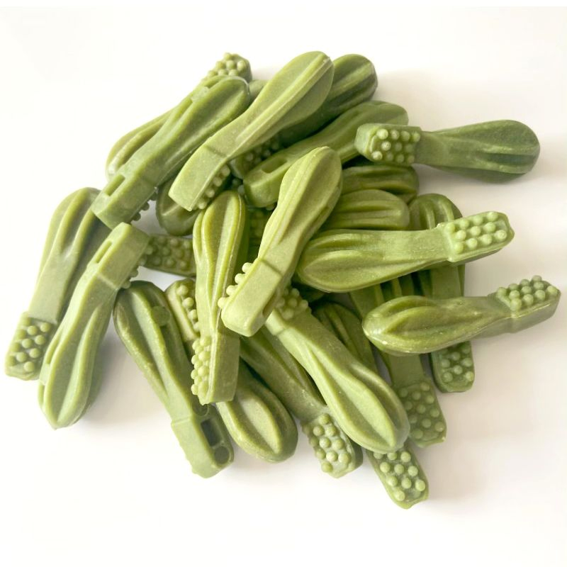 Toothbush Dental Care Dog Treats Mint Fresh Flavor Pet Food