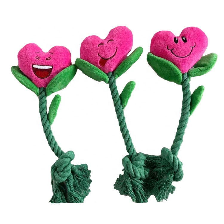 U-Pets Factory Fashion Flower Rope Dog Toy Wonderful