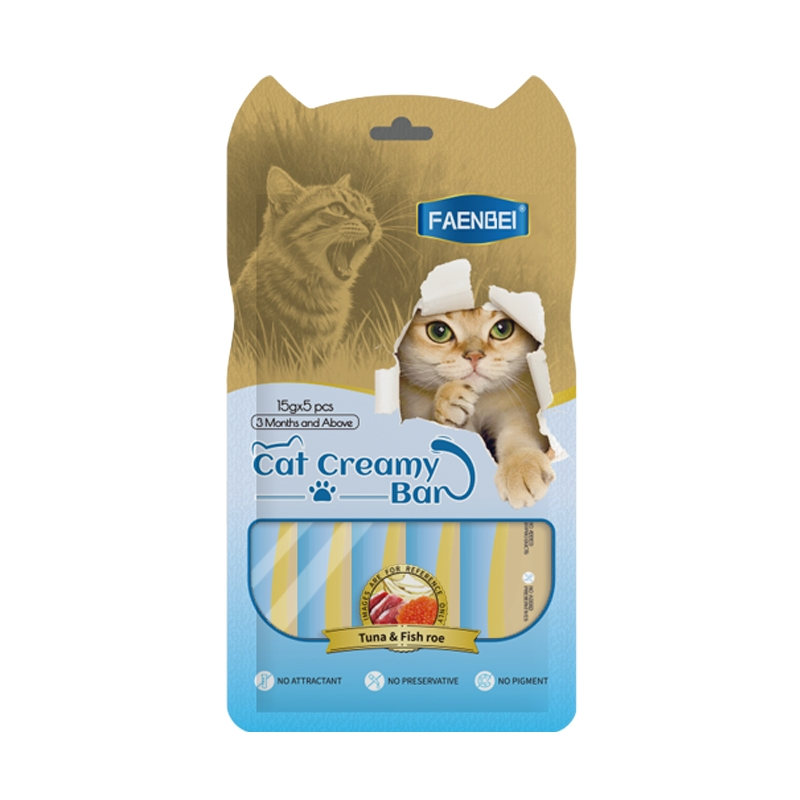 Faenbei Cat Snacks Cat Creamy Treats 15g*5PCS