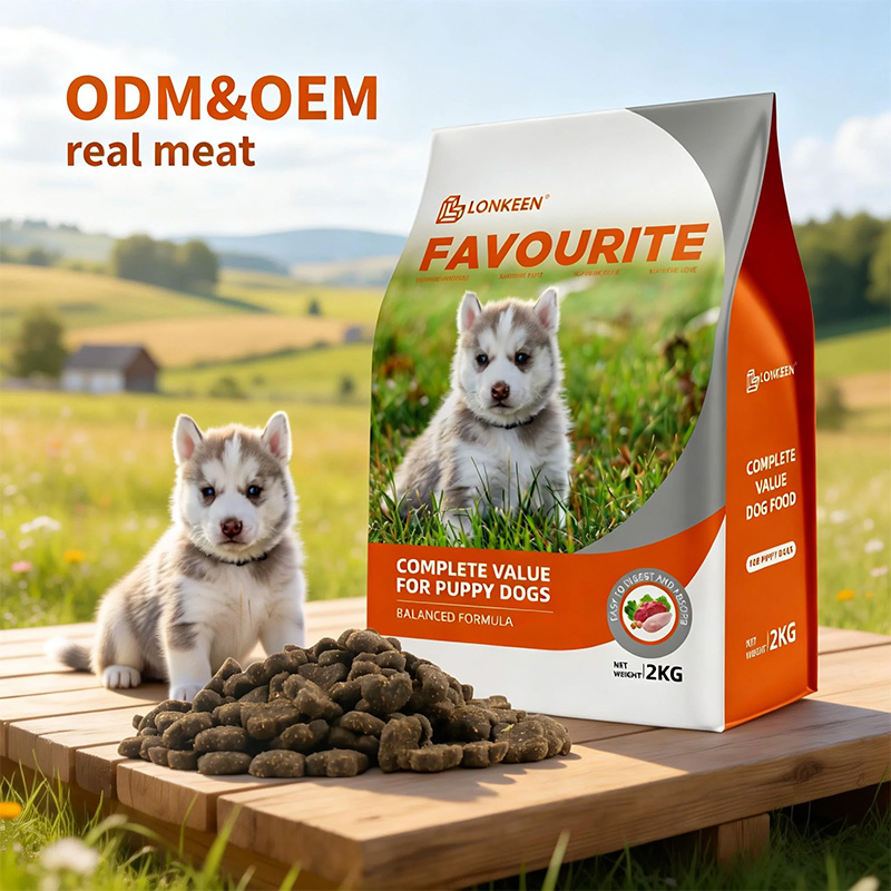 High-Protein Customized Shapes Dry Dog Food with Fresh Vegetables