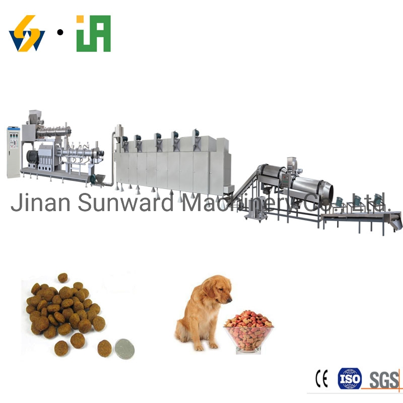Fully Automatic Kibble Dry Dog Fish Cat Pet Food Machine Pet Feed Making Line