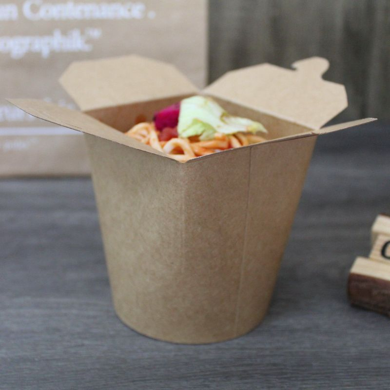Eco-Friendly Round Bottom Food Container for Pasta Box