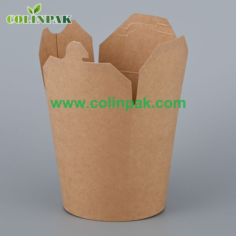 Eco-Friendly Round Bottom Food Container for Pasta Box