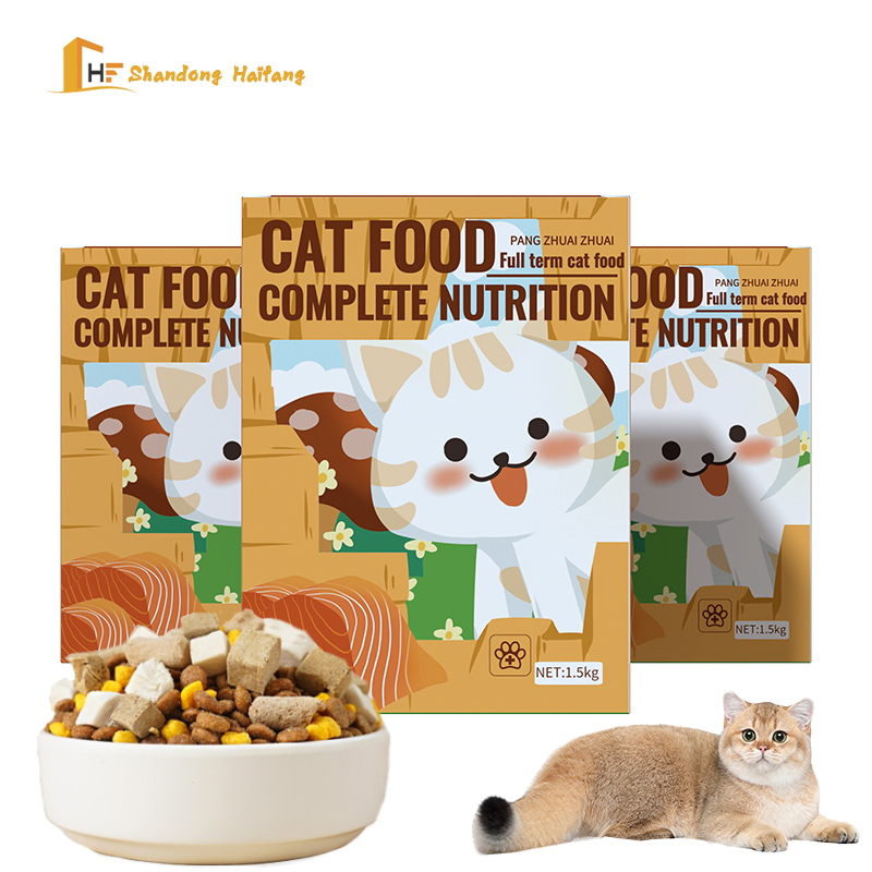 Pet Food Freeze-Dried Cat Food for Adults and Kittens Low Temperature Baking 1.5kg Cat Food