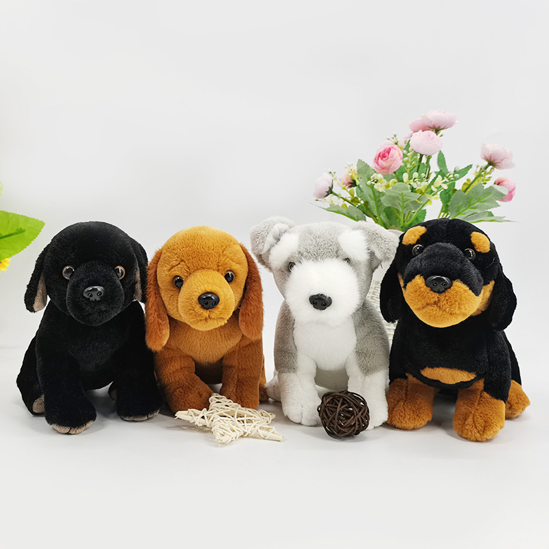 imitation Lifelike Stuffed Animal Toys Soft Plush Dog