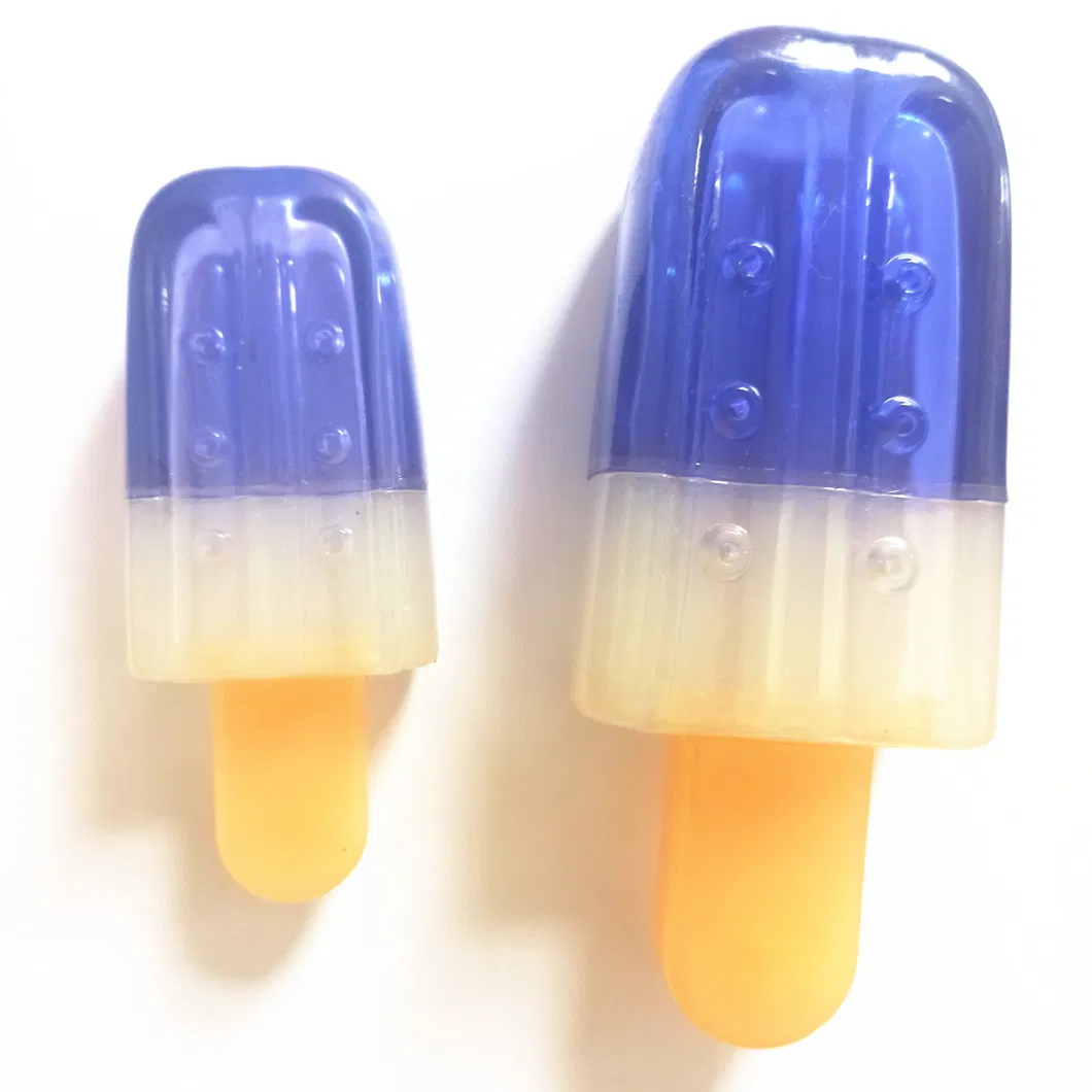 Custom Interactive TPR Ice Cream Shape Puppy Teething Chewer