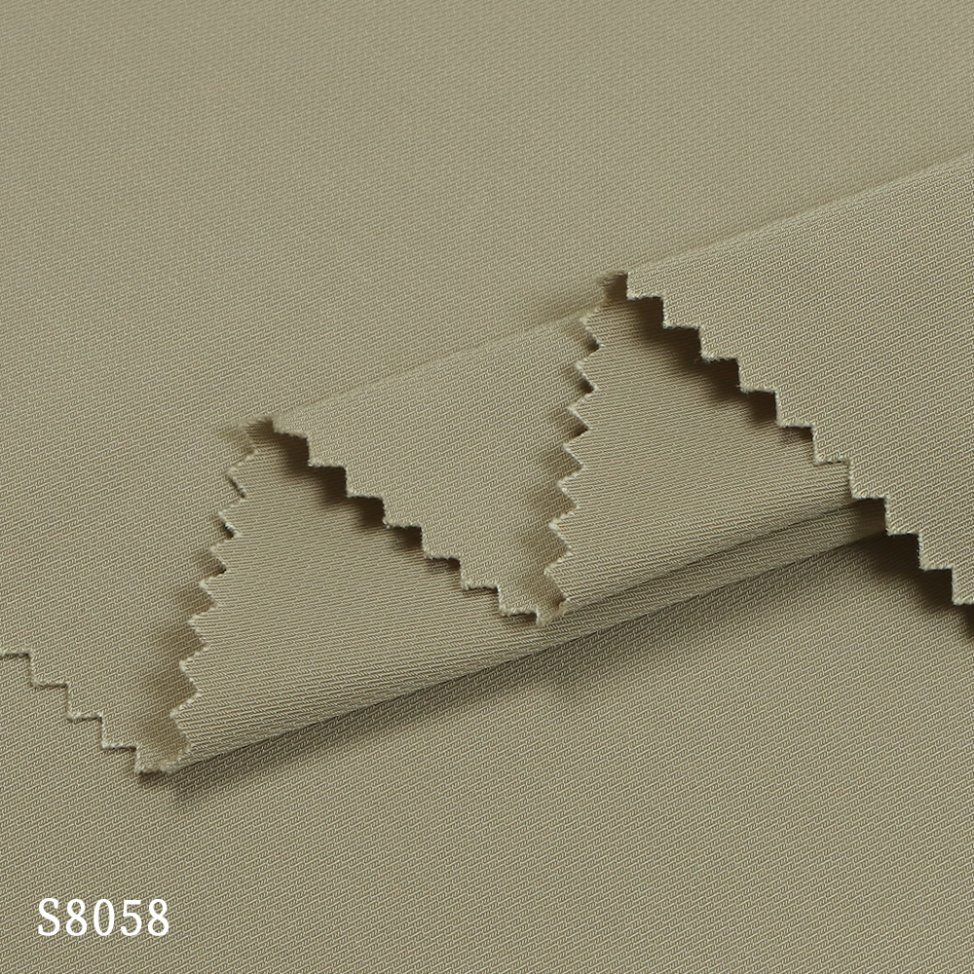 Ready Stock S8058 Woven 150d*150d 100% Polyester Memory-Like Functional Fabric 2/2 Twill for Outdoor Outdoor Windbreaker Jacket &amp; Coats