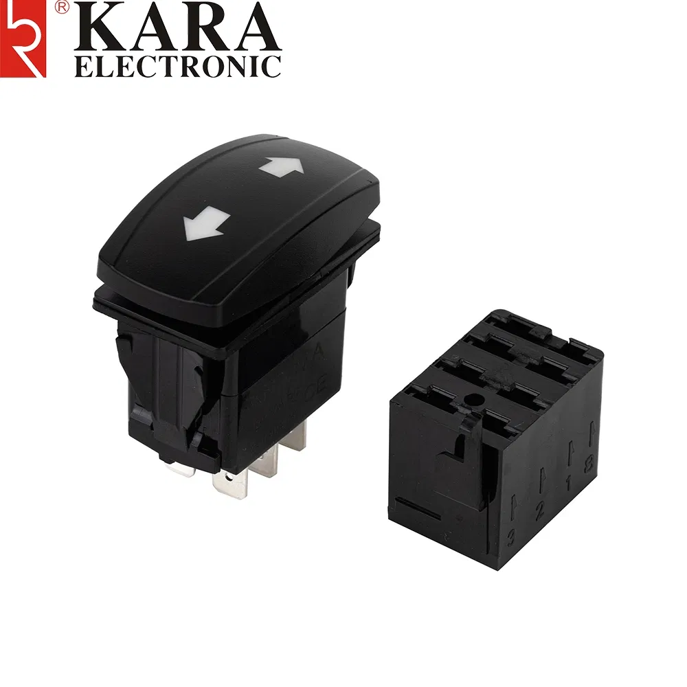 Functional Kr2-17-223D Automotive 5-Pin Rocker Switch for Control Car Hazard Lights