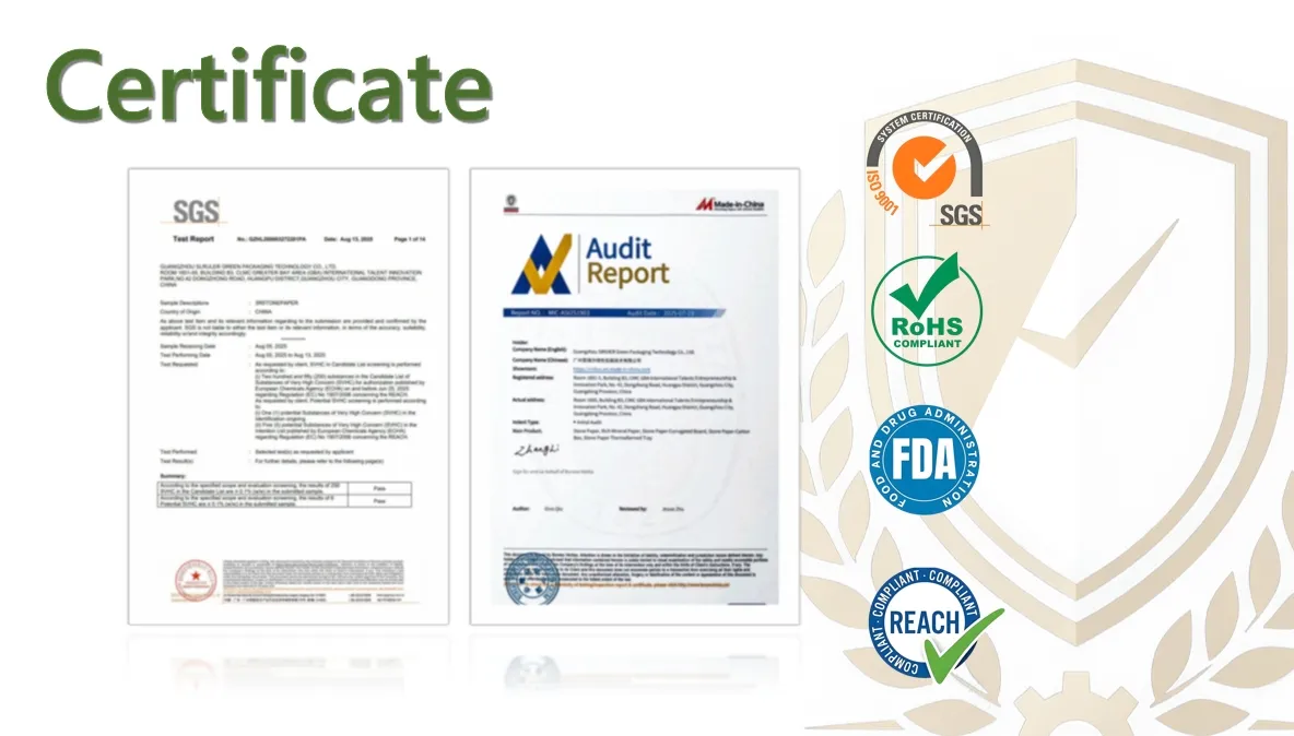 SGS RoHS FDA REACH Certifications