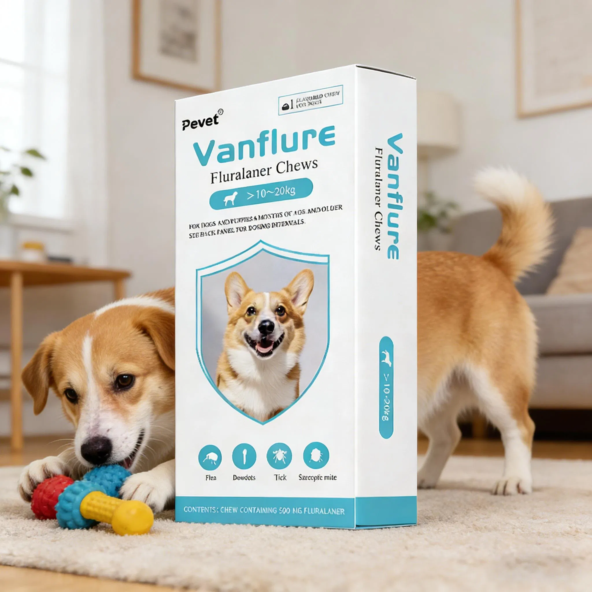 Long-Lasting 12-Week Protection: 10-20kg Dog Deworming Chews