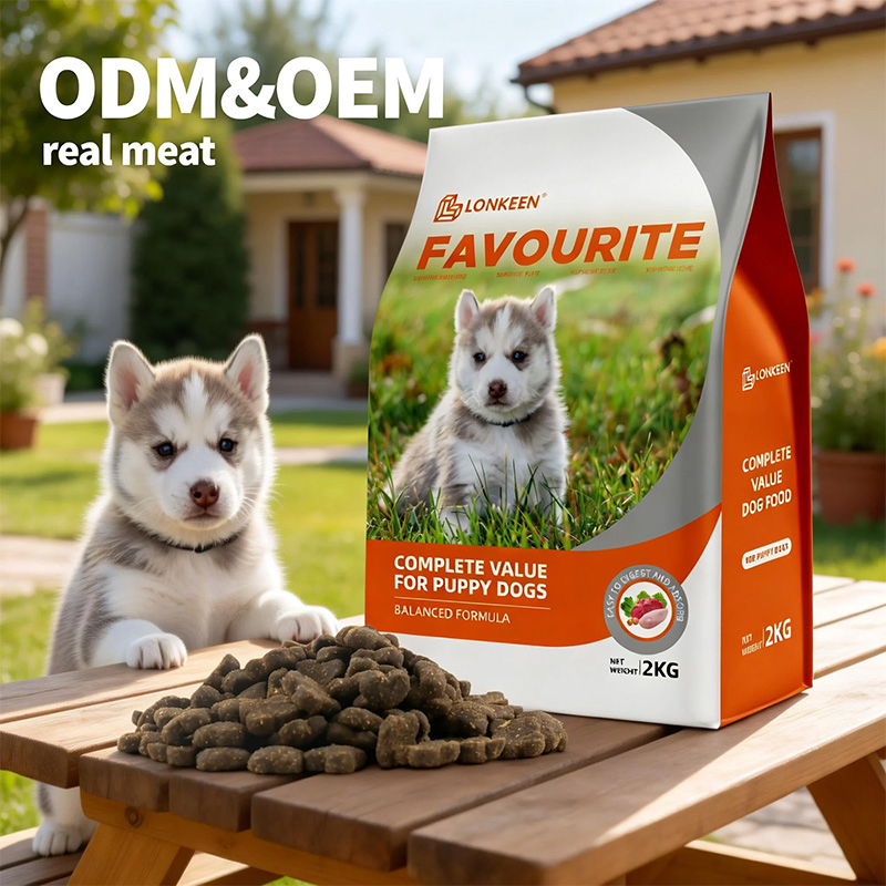 High-Protein Customized Shapes Dry Dog Food with Fresh Vegetables