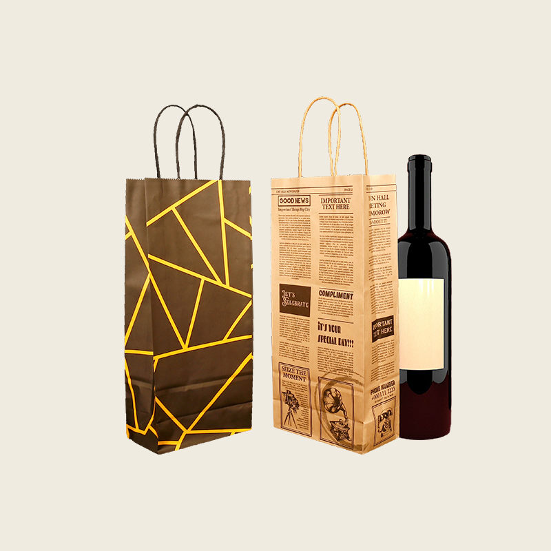 Eco Friendly Paper Bag for Takeout Food with High Quality Kraft Material