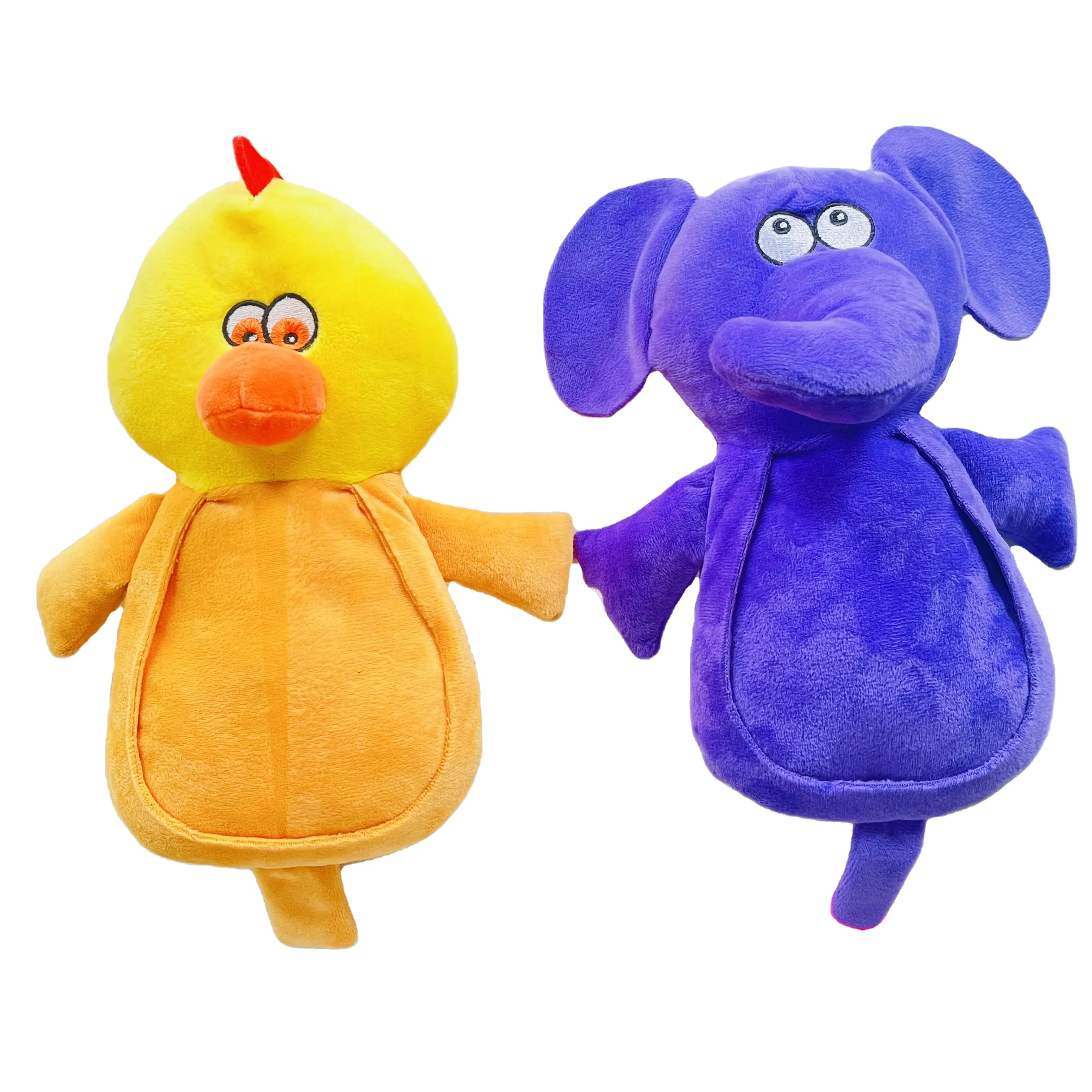 Interactive Elephant Chicken Shaped Hot Sale Plush Squeaky Dog Toy for Dog