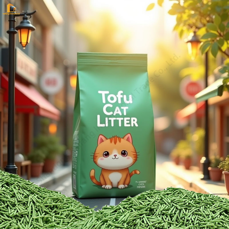 No Dust Sand Eco-Friendly Premium Low Tracking Natural Flushable Tofu Cat Litter