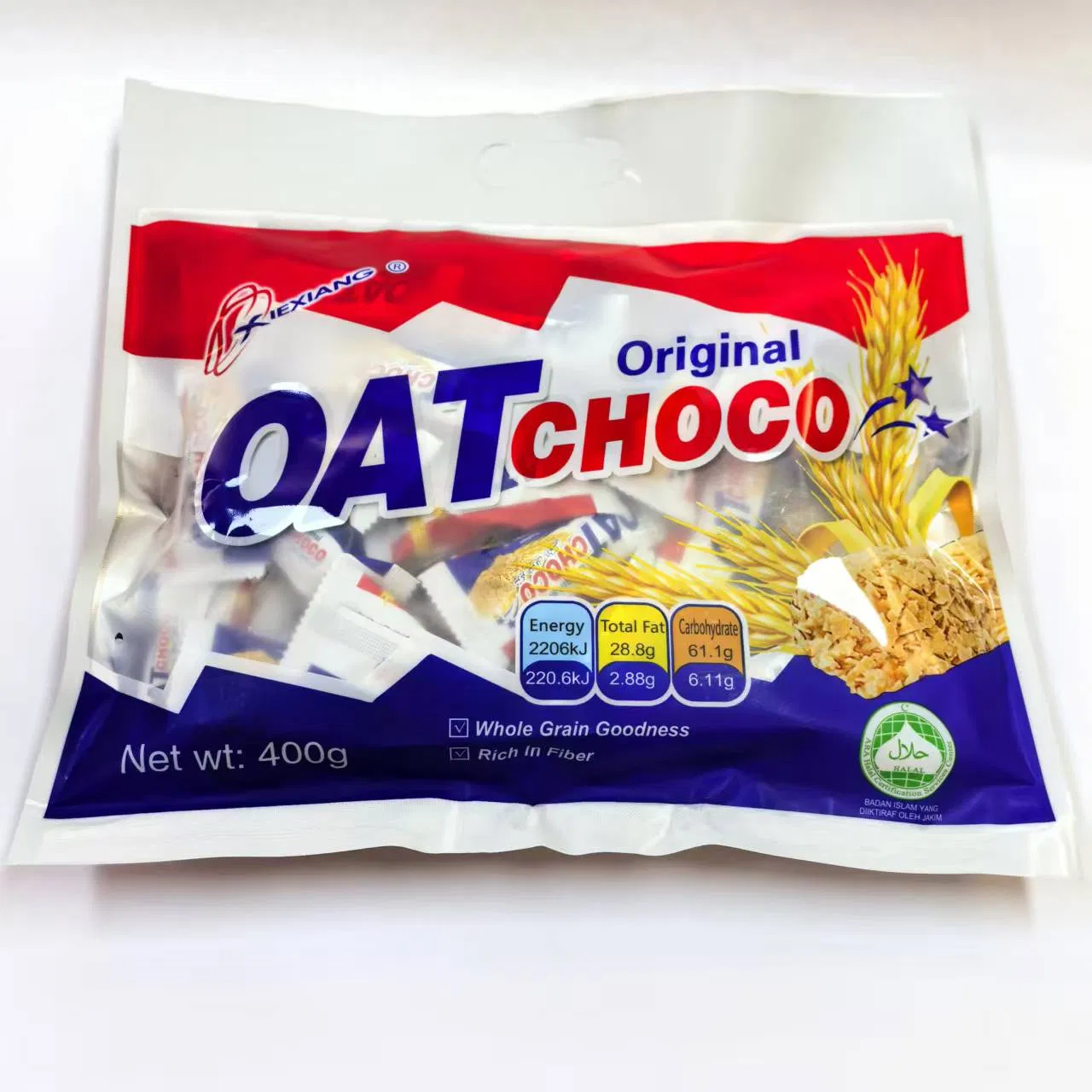 High Fiber Oat Chocolate Treat with Gourmet Dark Chocolate