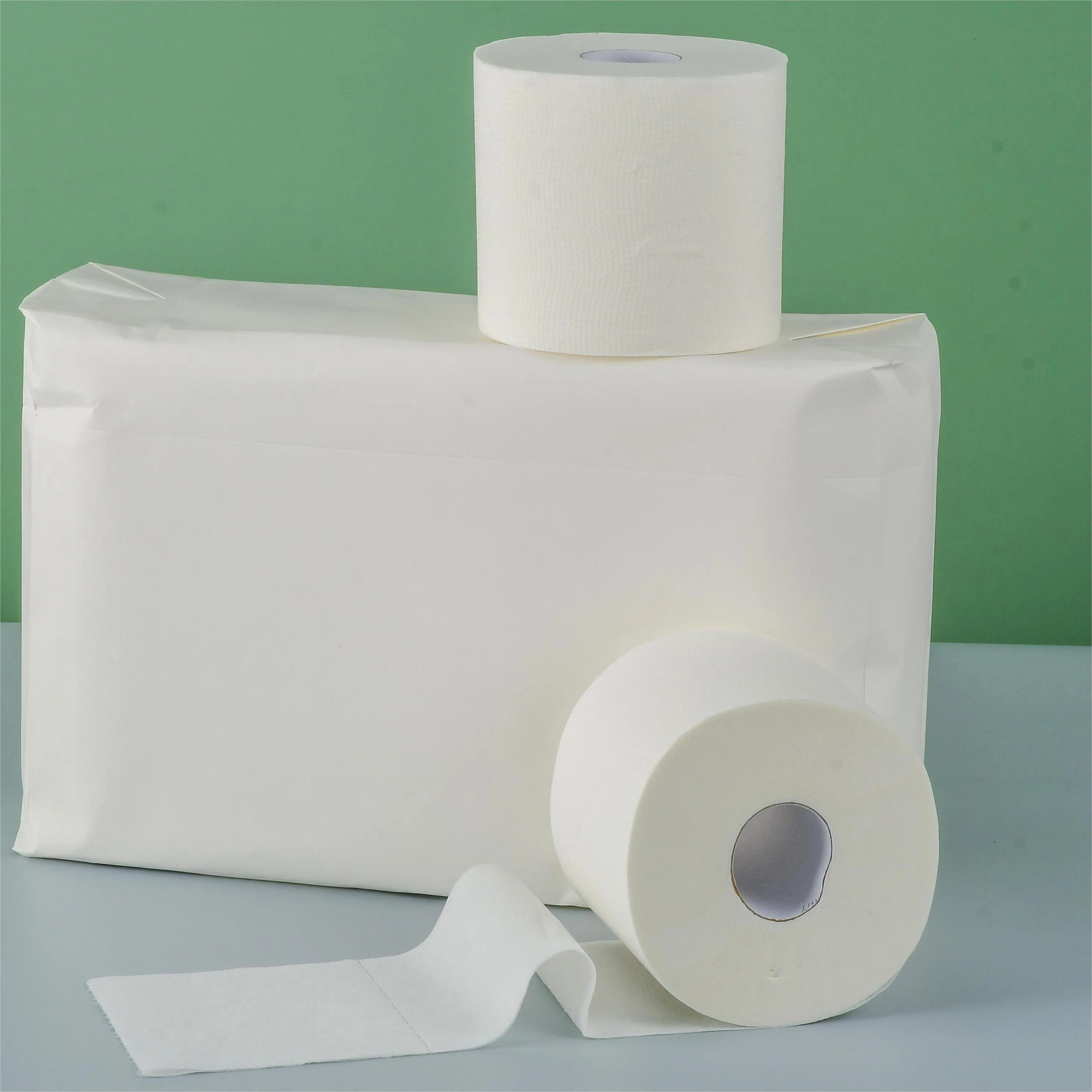 OEM/ODM Factory Eco-Friendly Customizable 1ply/2ply/3ply/4ply White Strong and Absorbable Bamboo Toilet Tissue Paper for Bathroom/Hotel/Home