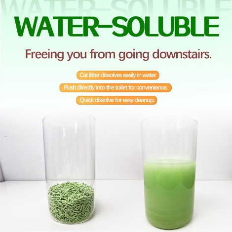 New 6L Premium Tofu Cat Litter Eco-Friendly Plants Strip Tofu Litter Enhanced Odour Control Fast Drying Kitty Litter