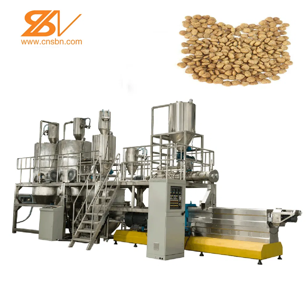 500kg/H Automatic Dry Kibble Pet Dog Food Extruder Processing Line Machine Equipment