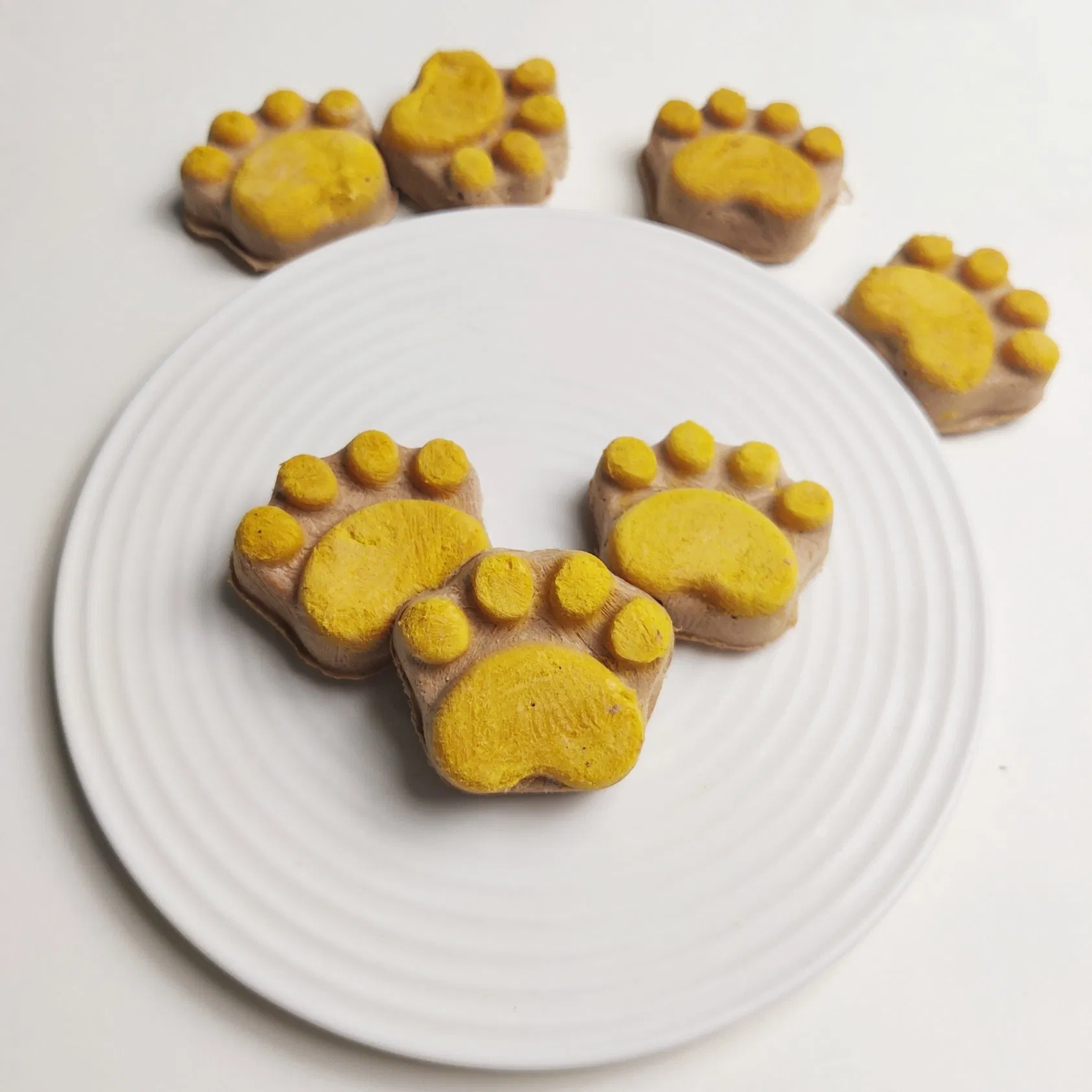 Dog Cat Pet Food Nutrient Rich Freeze Dried Paw Biscuits Yolk Treats