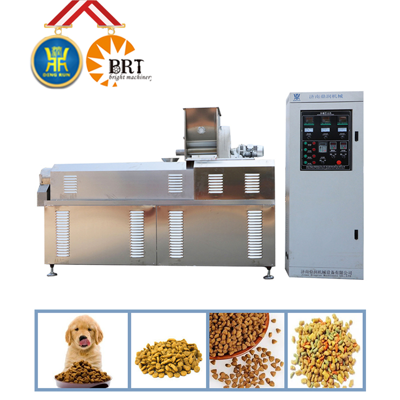 Full Production Line Kibble Dry Pet Feed Pellet Manufacturing Extruder Machine