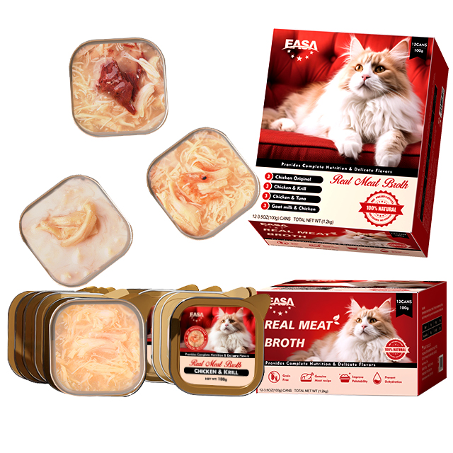 Pet Supplies Products Wholesale Cat Meat Granules Weight Gain Nutritional Canned Snacks Adult Puppy Cats Kittens Pet Wet Cat Food