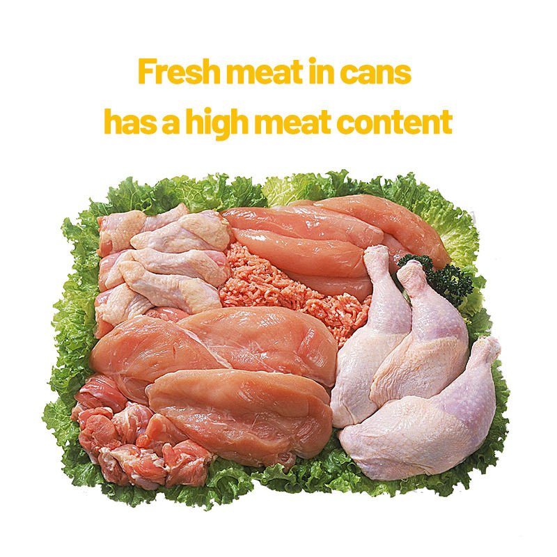 Hot Selling OEM Wet Cat Food, Chicken Tuna Mousse in 85g/100g Pouch/Can, Customized Flavors Grain-Mashed Wet Snacks