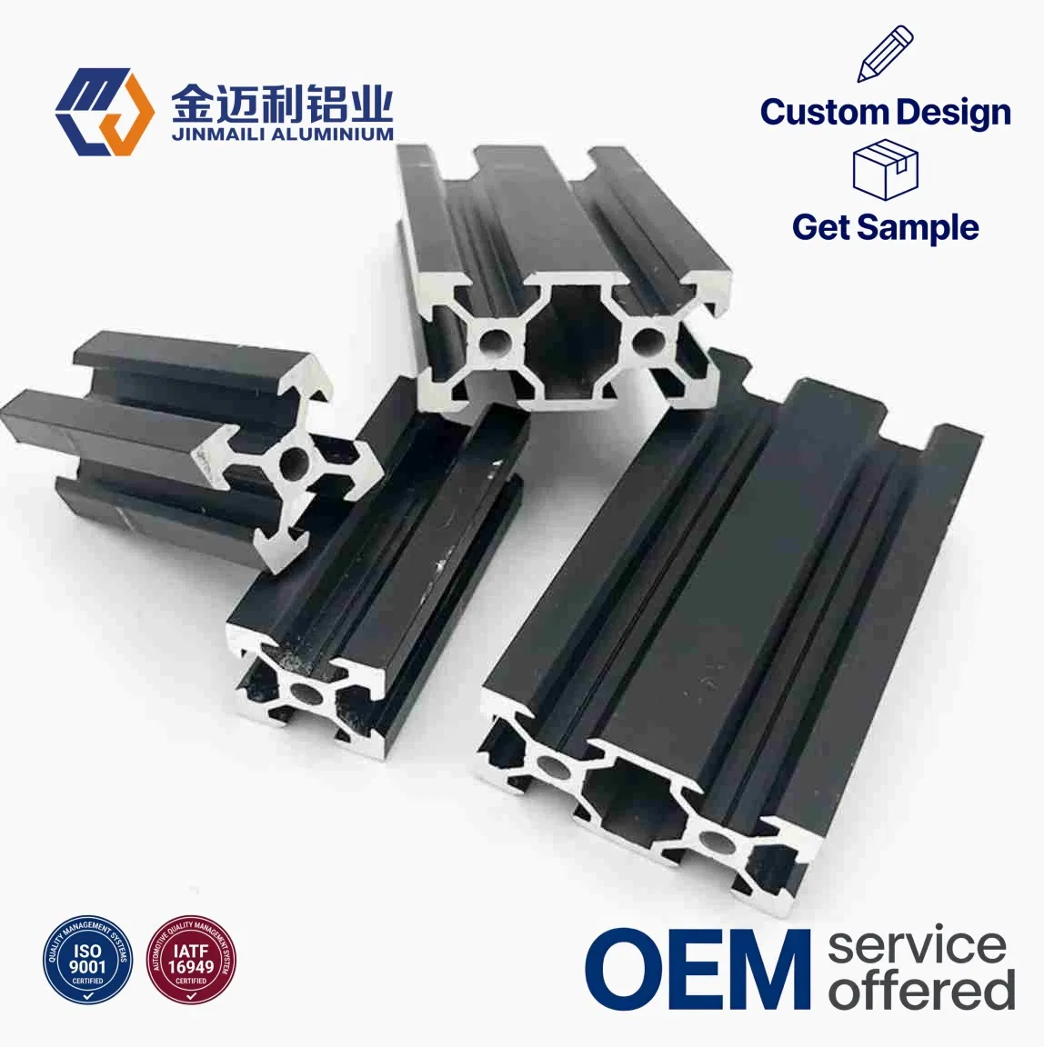 Anodized/Powder Coated Aluminum Extrusion Profiles for Decorative &amp; Functional Building Materials