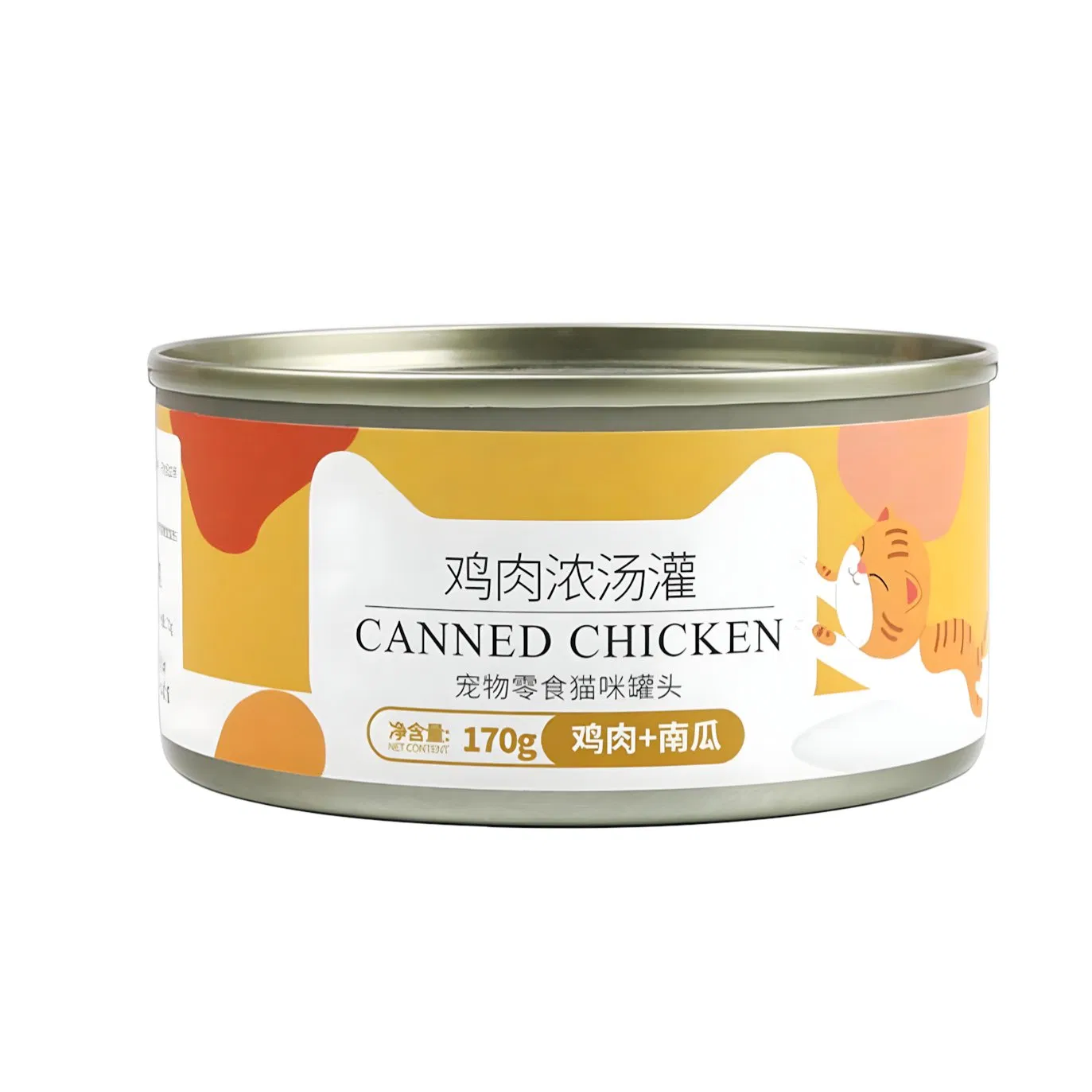 Complete Nutrition Wet Cat Food with Fish and Sweet Potato in Broth for Weight Control and Management