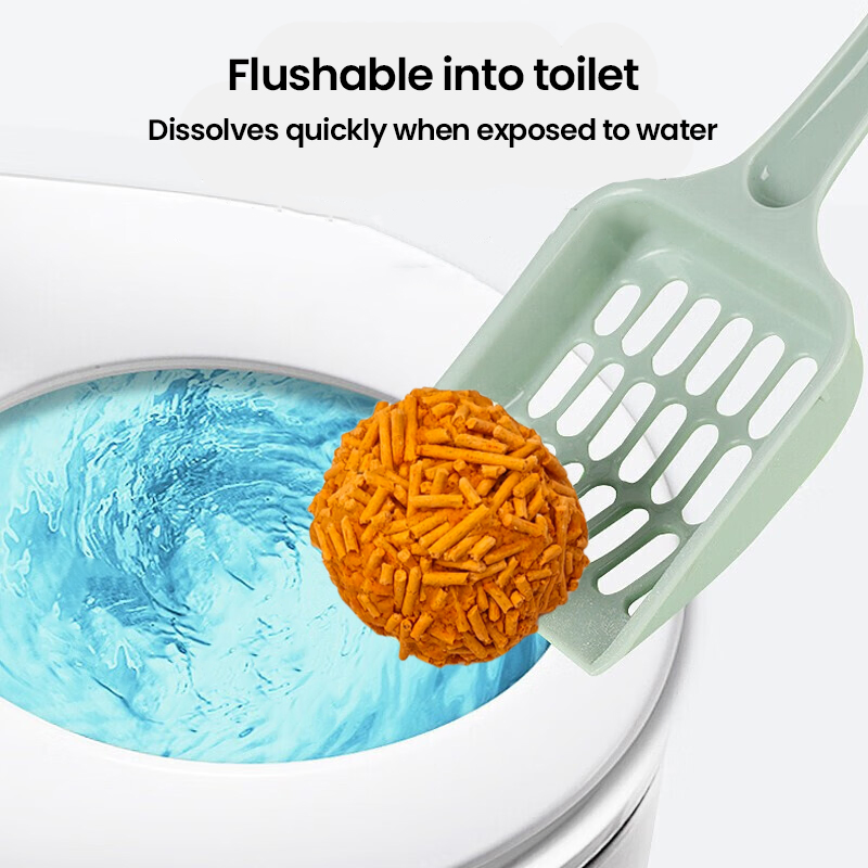 Advanced Clumping Technology Tofu Cat Litter with Instant Odor Lock Minimal Tracking and Water-Soluble Properties Cat Sand for Easy Cleaning and Disposal