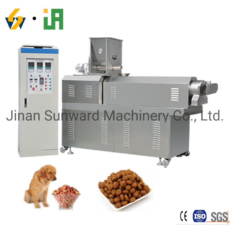 Fully Automatic Kibble Dry Dog Fish Cat Pet Food Machine Pet Feed Making Line