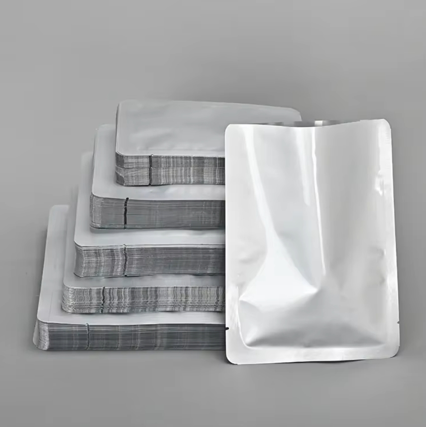 Food Grade Vacuum Heat Sealable Aluminum Foil Bag Open Top Mylar Foil Packing Pouches Bulk Food Storage Bags Retort Pouch Food Packing