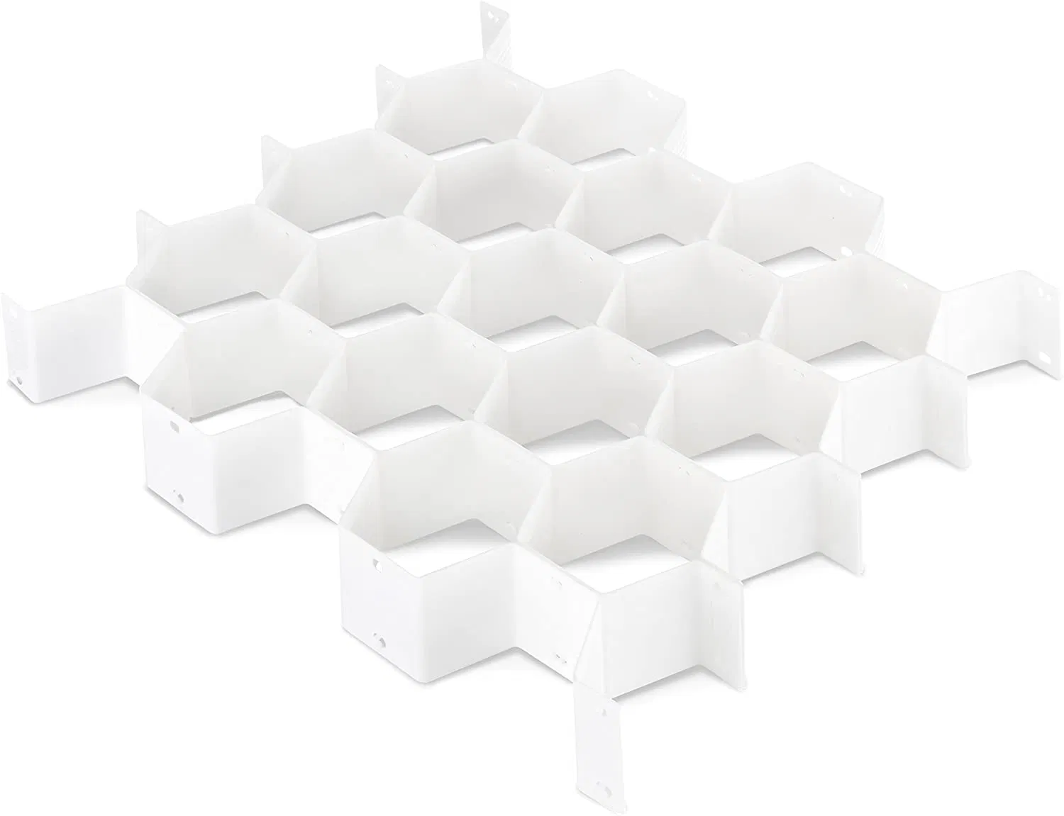 Plastic Drawer Dividing Organizer 8PCS DIY Plastic Grid Honeycomb Drawer Divider