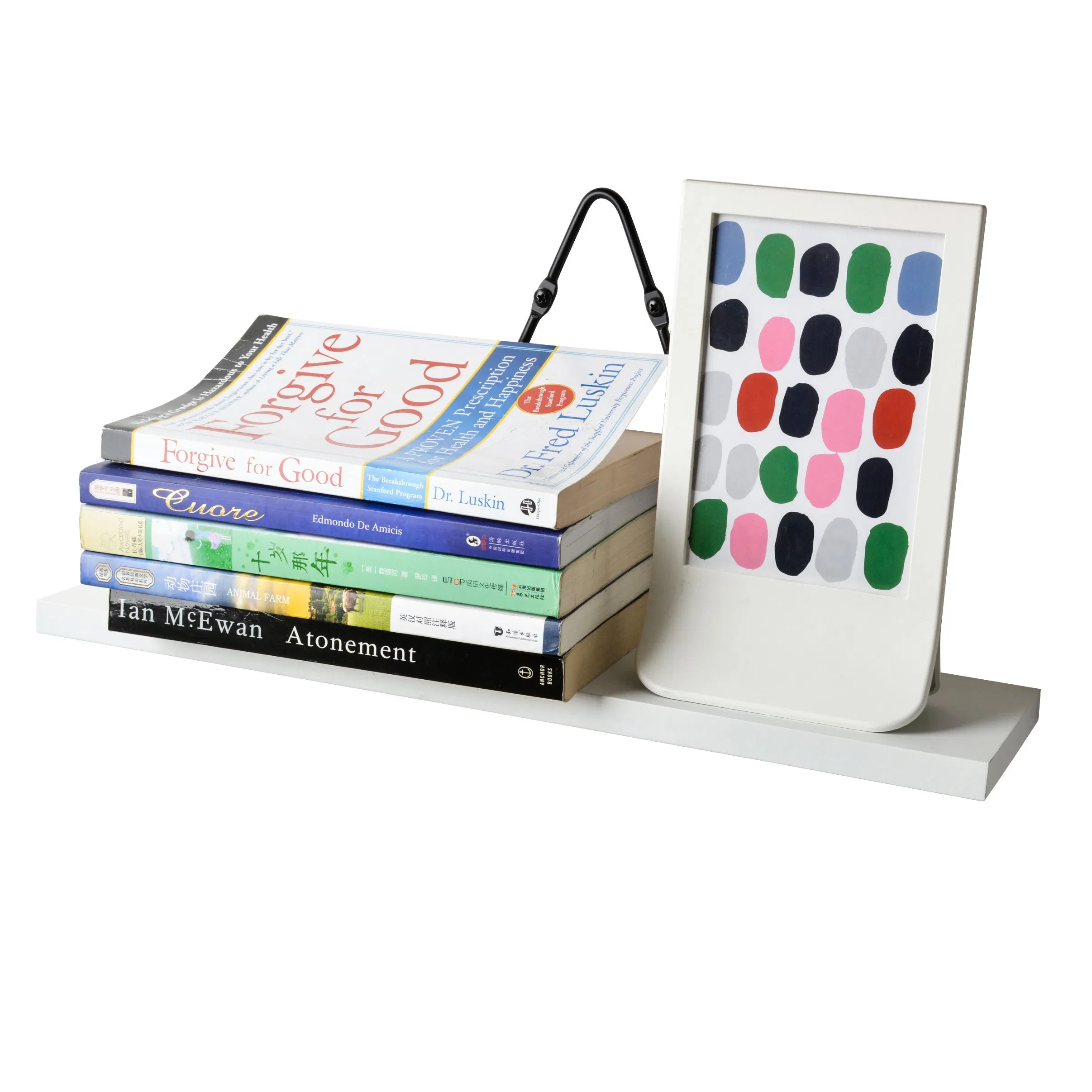 Wall Mounted Floating Book Shelves for Living Room Decor