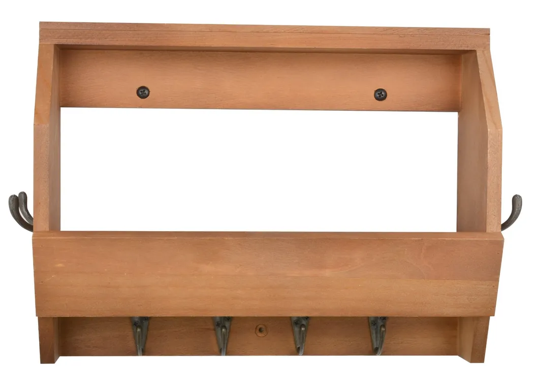 Wall Mounted Wooden Hanging Coat Hooks 4