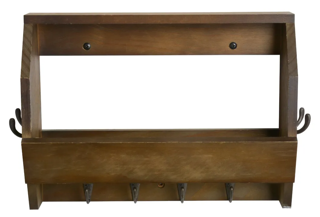 Wall Mounted Wooden Hanging Coat Hooks 5