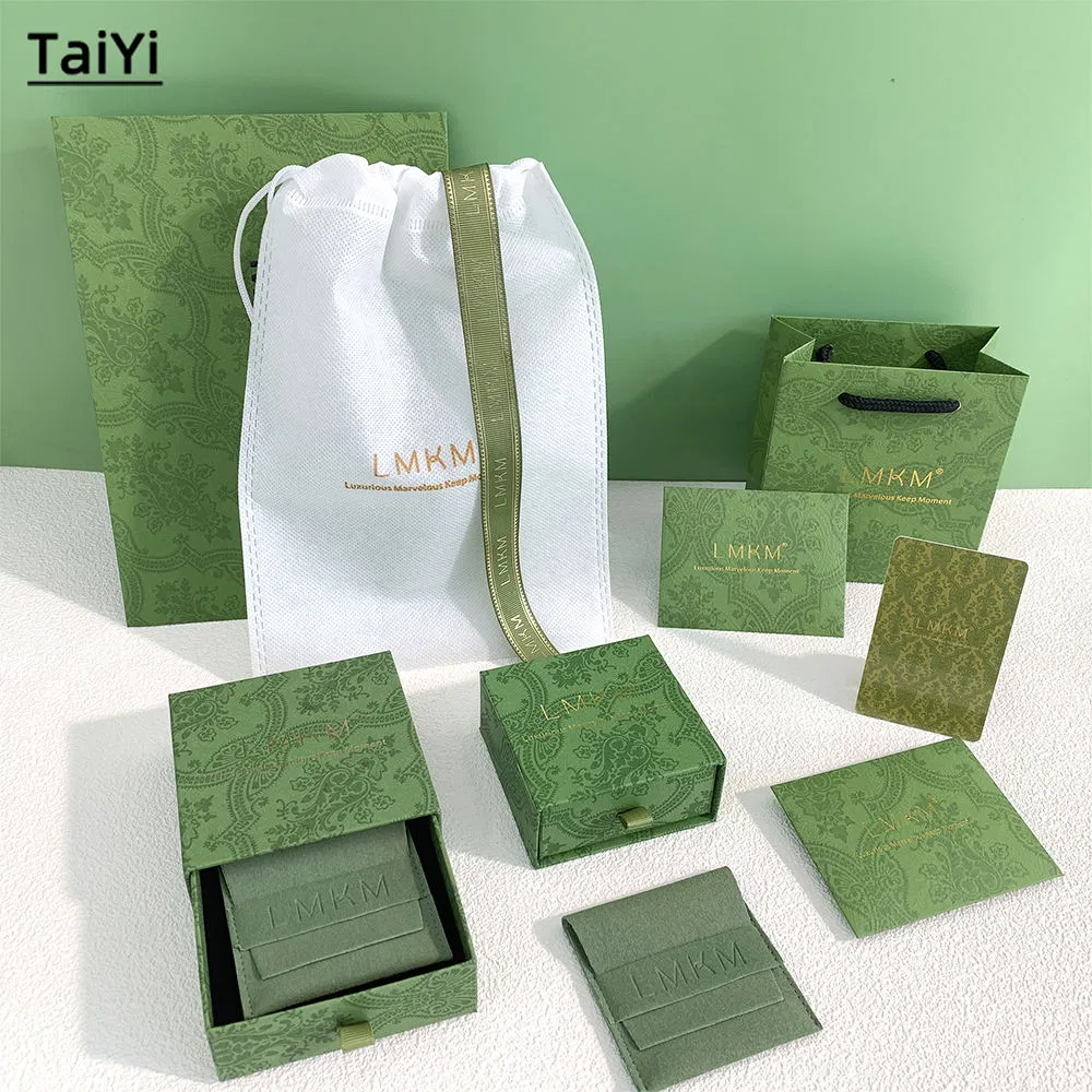 Custom Recyclable Jewelry Set Box R Packaging Drawe Cardboard Jewelry Box