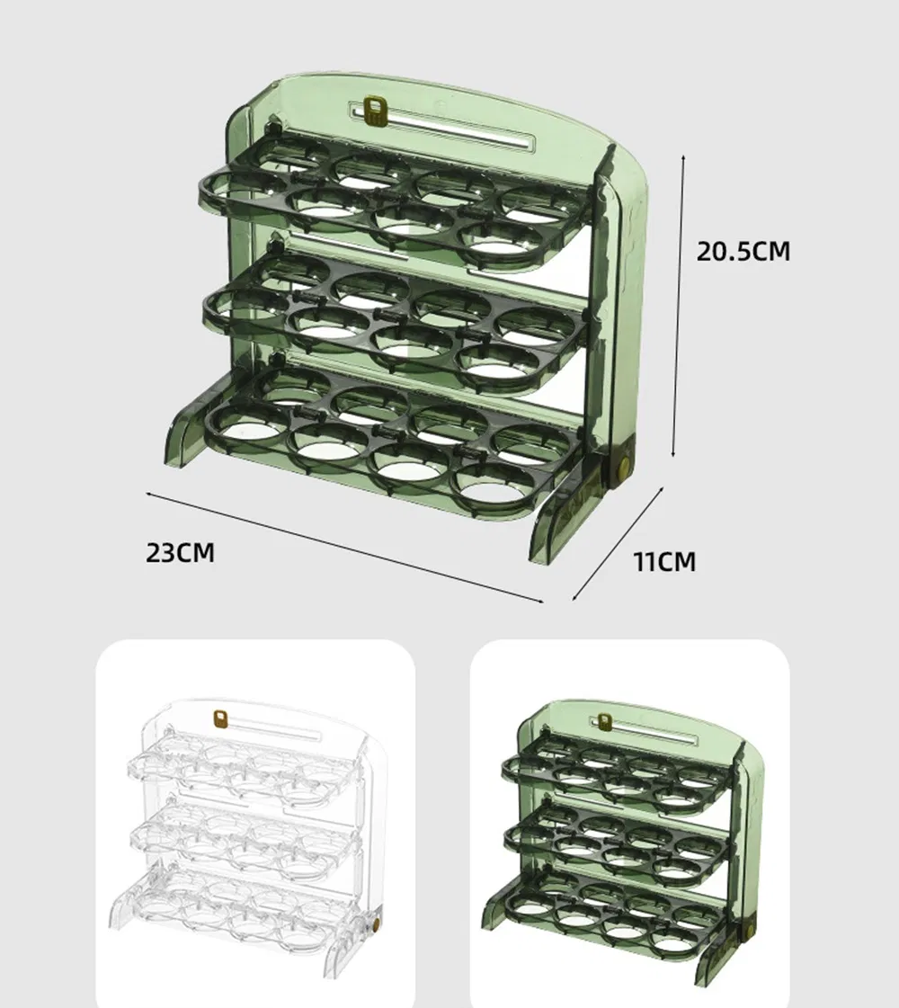 Egg Box Storage Box Side Door Kitchen Organizer Mi18993