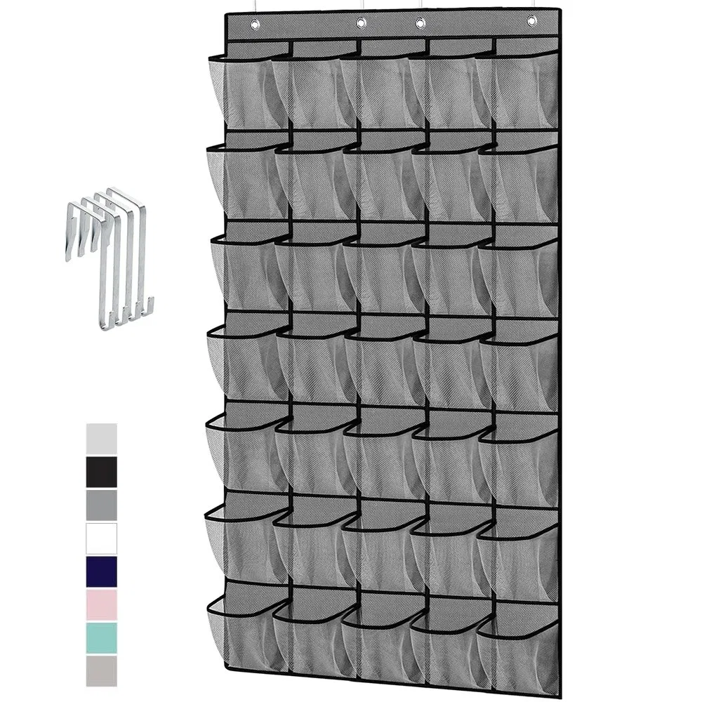 Over Door Large Non-Woven Fabrics Hanging Shoe Organizer for Space Saving
