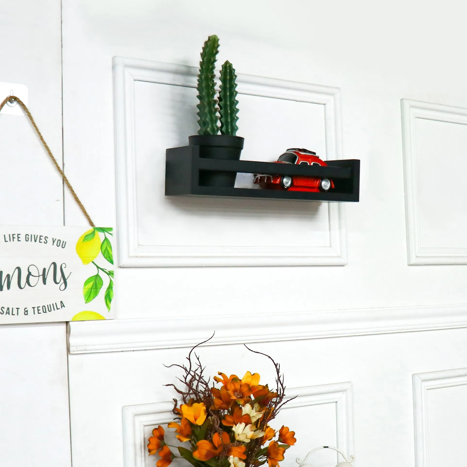 Wall Mounted Home Decor Wooden Floating Nursery Book Shelves for Wall